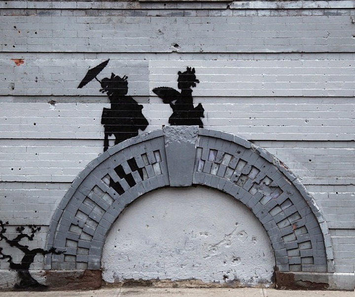 Gallery of Banksy Street artist-England