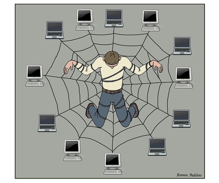 First Selection of the International Cartoon Contest “Terror Online”