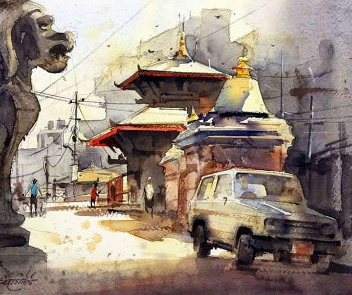 Gallery of Watercolors by Vikrant Shitole-India