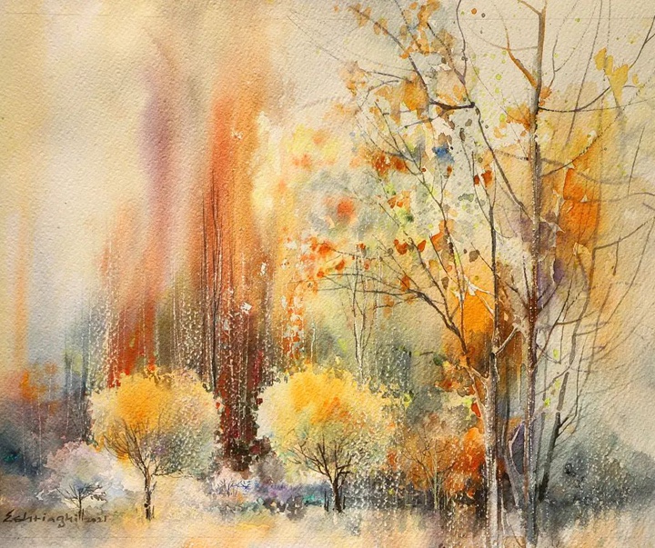 Gallery of Watercolor painting by Morteza Eshtiaghi-Iran