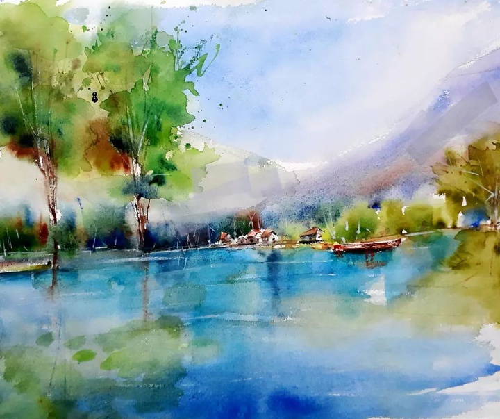 Gallery of Watercolor painting by Mahmoud Nateghi-Iran