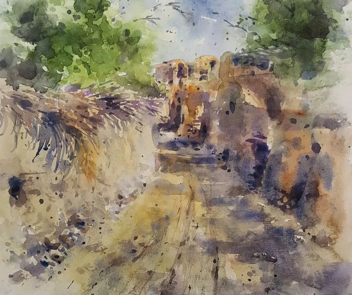 Gallery of Watercolor painting by Alireza Tabatabaee