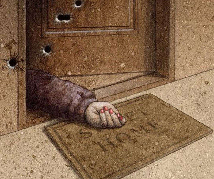 Gallery of Cartoon & Cricature - War & Peace