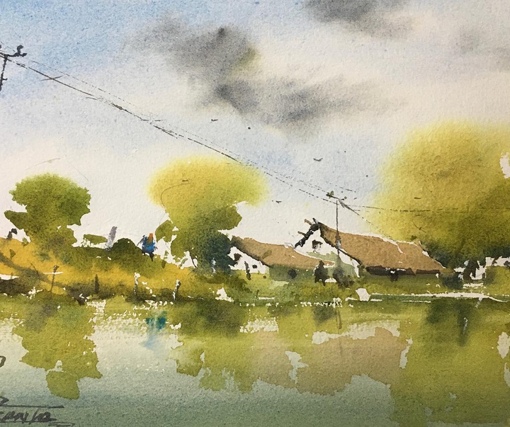Gallery of Watercolor by Guin Srikanta-India