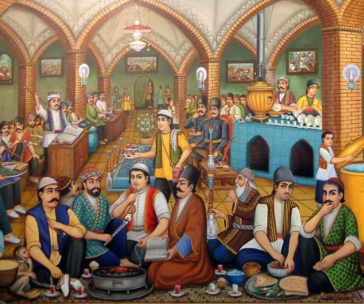 Gallery of Painting - Ghahveh Khaneh (Coffee House) Painting