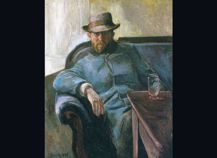Portrait of Hans Jaeger by Edvard Munch