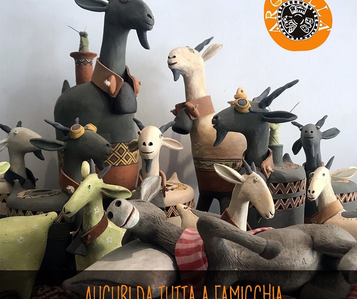 Gallery of ceramic sculpture by Arghilla-Italy