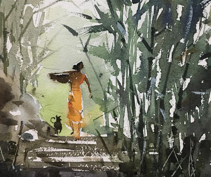 Gallery of Watercolor by Guin Srikanta-India