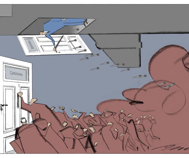 Gallery of Political Cartoon by Marquard Otzen - Denmark