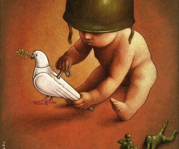 Gallery of Cartoon about War by Pawel Kuczynski-Poland