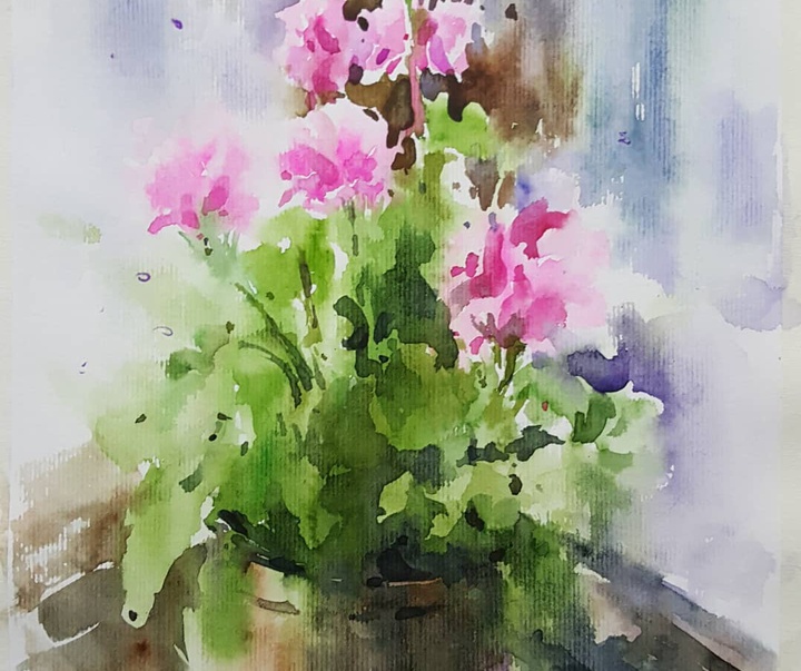 Gallery of Watercolor painting by Alireza Tabatabaee