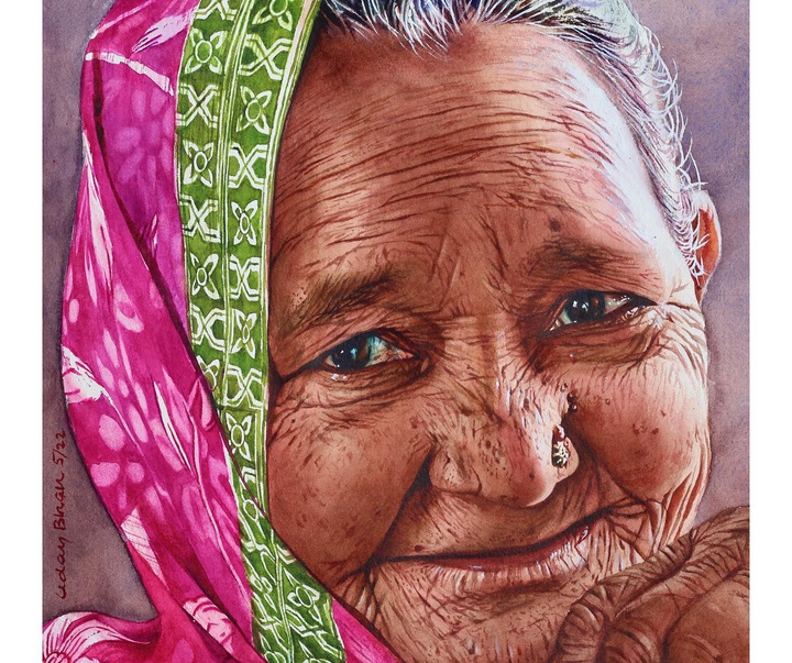 Gallery of Watercolor painting by Uday Bhan-India