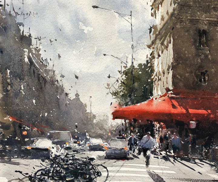 Gallery of Watercolor Painting by Joseph Zbukvic - Croatia