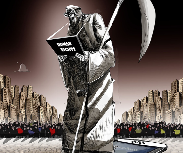 First Selection of the International Cartoon Contest “Terror Online”