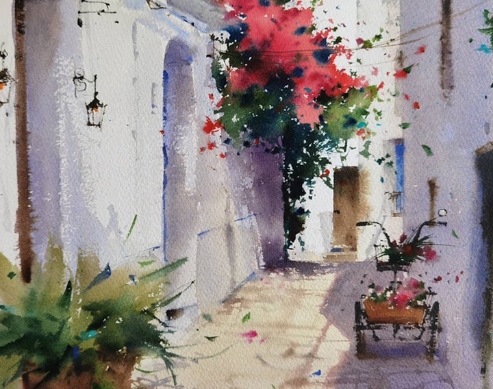 Gallery of Watercolor painting by Blanca Alvarez- Spain