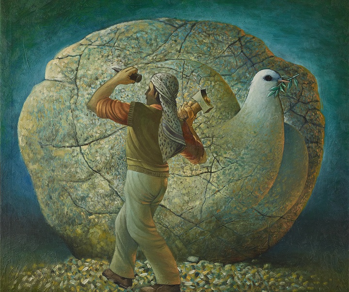 Gallery of Painting by Sliman Mansour - Palestine