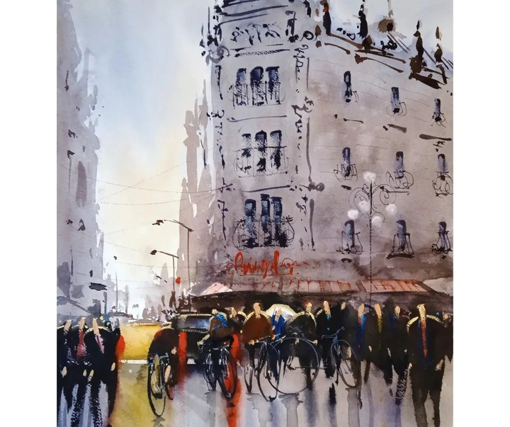 Gallery of Watercolor painting by Daniel Martínez- Uruguay