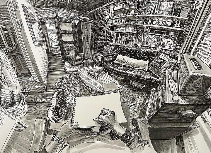 Gallery of Drawing by Paul Heaston- American