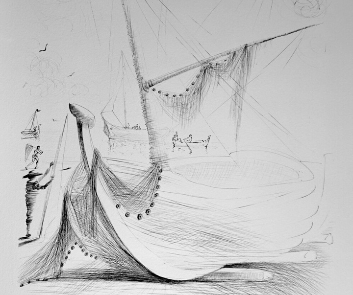 Gallery of Salvador Dali lithographs and metal engravings-Spain