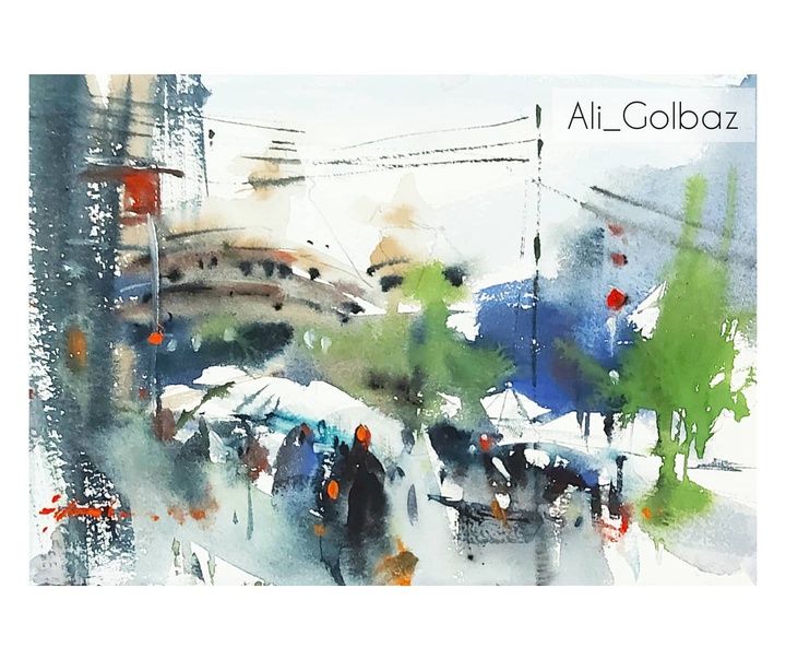 Gallery of Watercolor painting by Ali Golbaz-Iran