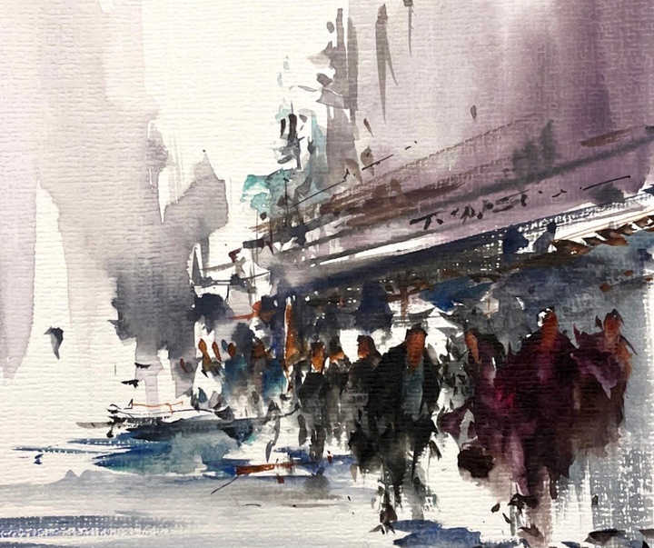 Gallery of Watercolor painting by Mohammad Ali Yazdchi-Iran