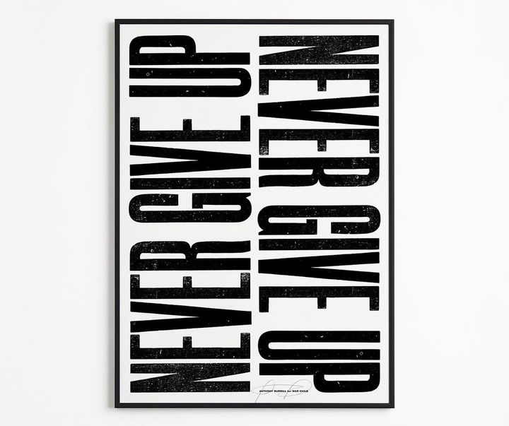 Gallery of graphic designe by Anthony Burrill