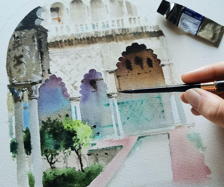 Gallery of Watercolor painting by Blanca Alvarez- Spain