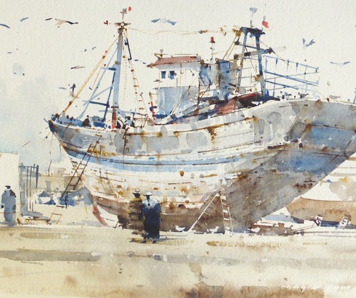 Gallery of Watercolor Painting by Geoffrey Wynne-UK