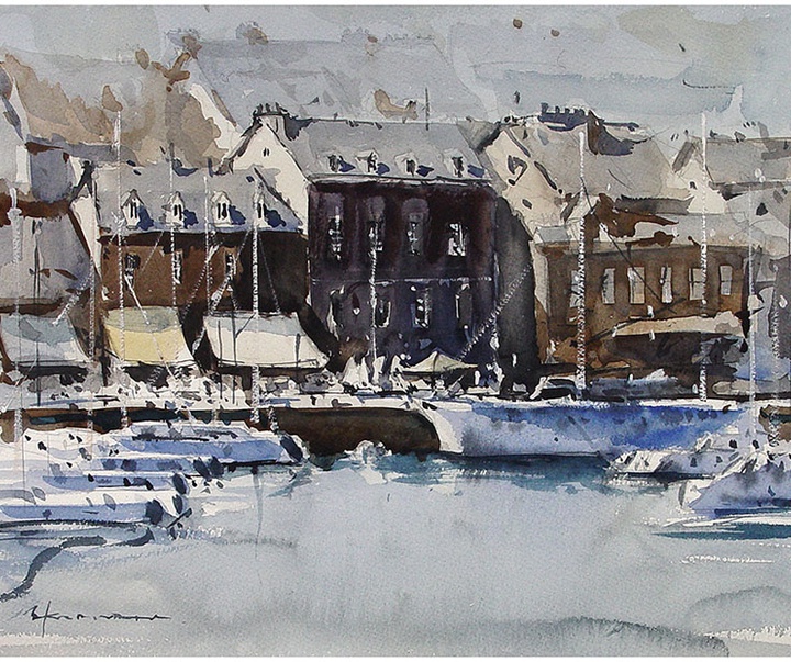 Gallery of Watercolor by Ricardo Azkargorta Celaya-Spain