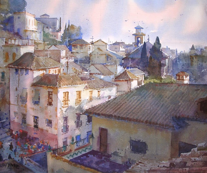 Gallery of Watercolor Painting by Geoffrey Wynne-UK