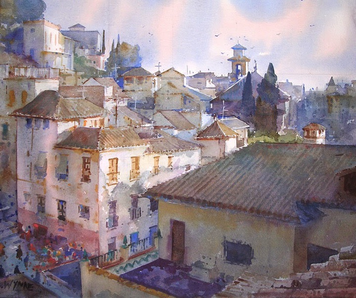 Gallery of Watercolor Painting by Geoffrey Wynne-UK