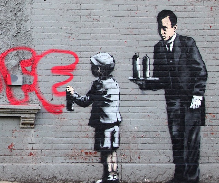 Gallery of Banksy Street artist-England