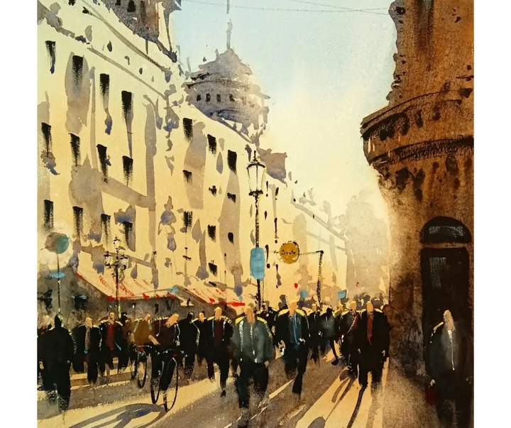 Gallery of Watercolor painting by Daniel Martínez- Uruguay