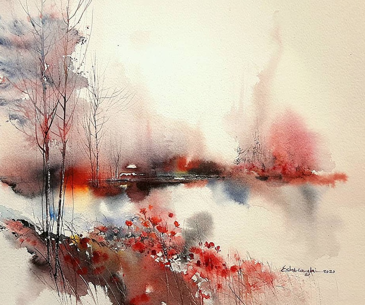 Gallery of Watercolor painting by Morteza Eshtiaghi-Iran