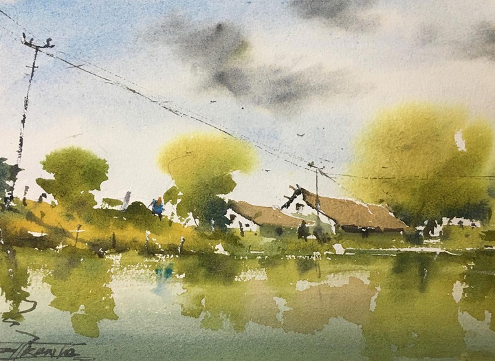 Gallery of Watercolor by Guin Srikanta-India