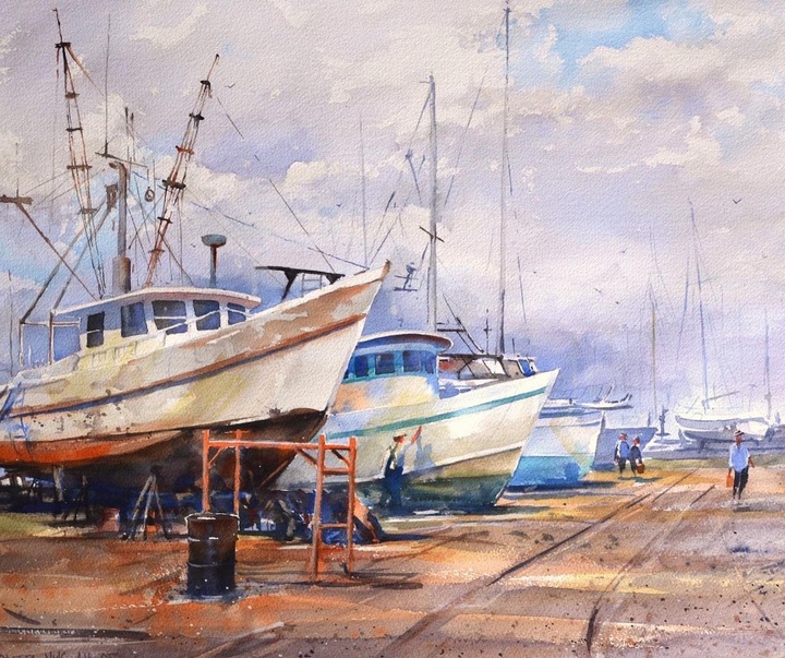 Gallery of Watercolor Painting by Michael Holter-USA