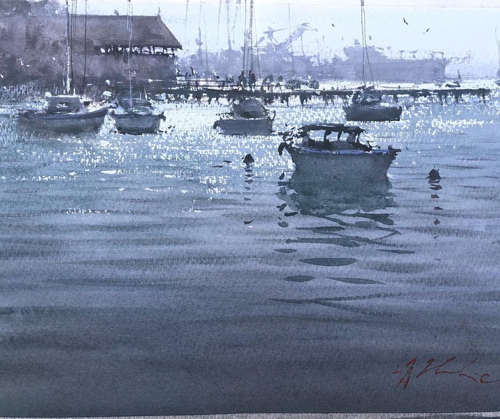 Gallery of Watercolor Painting by Joseph Zbukvic - Croatia