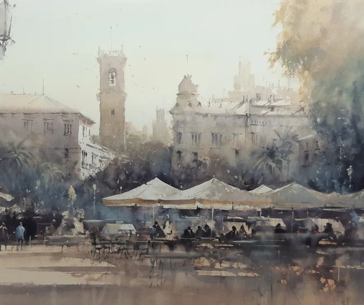 Gallery of Watercolor painting by Michał Jasiewicz-Poland