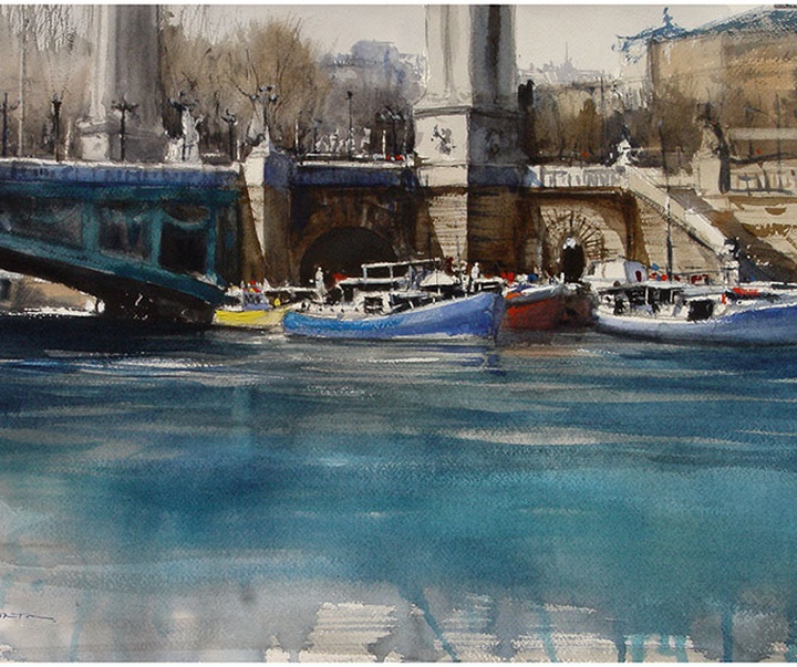 Gallery of Watercolor by Ricardo Azkargorta Celaya-Spain