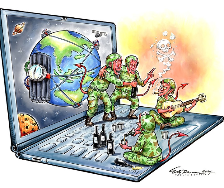 First Selection of the International Cartoon Contest “Terror Online”