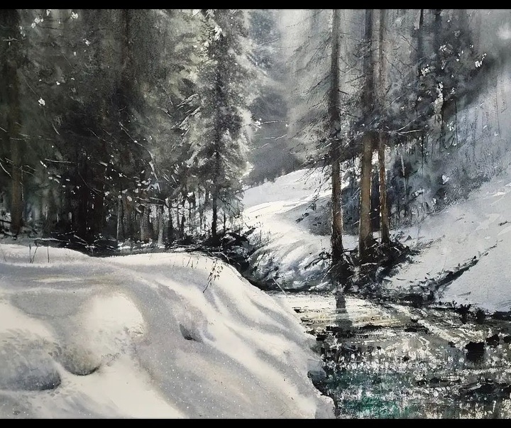 Gallery of Watercolor painting by Michał Jasiewicz-Poland