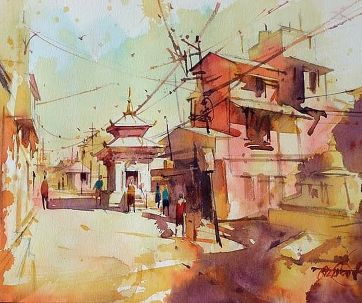 Gallery of Watercolors by Vikrant Shitole-India