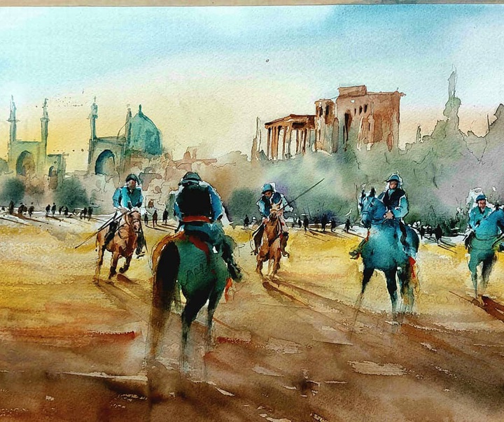 Gallery of Watercolor painting by Akbar Akbari- Iran