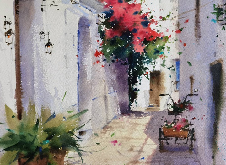 Gallery of Watercolor painting by Blanca Alvarez- Spain