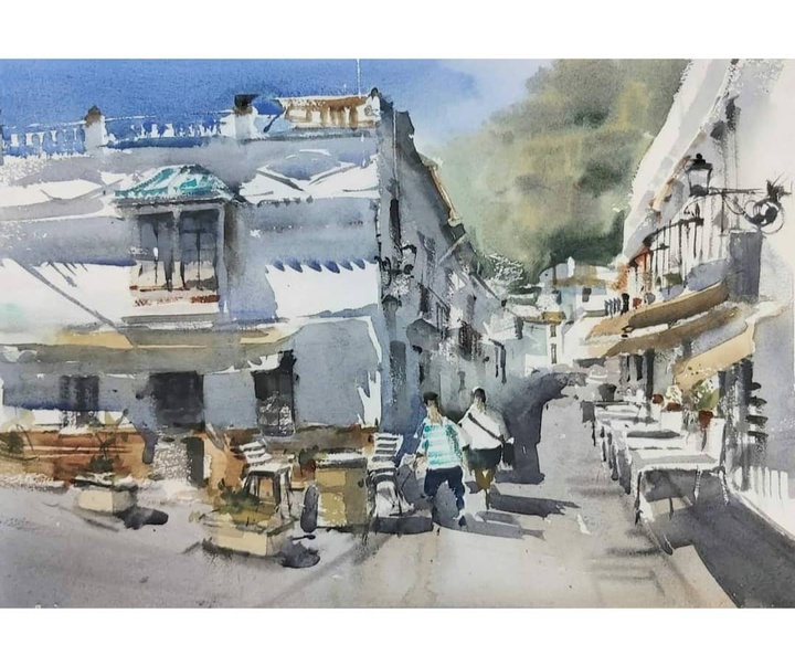 Gallery of Watercolor by Adrian Marmolejo Clarhed-Spain