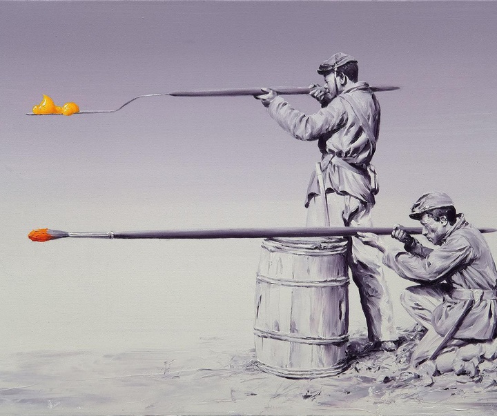 Gallery of Humor painting by Paco Pomet-Spain