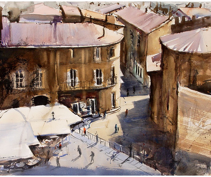 Gallery of Watercolor by Ricardo Azkargorta Celaya-Spain