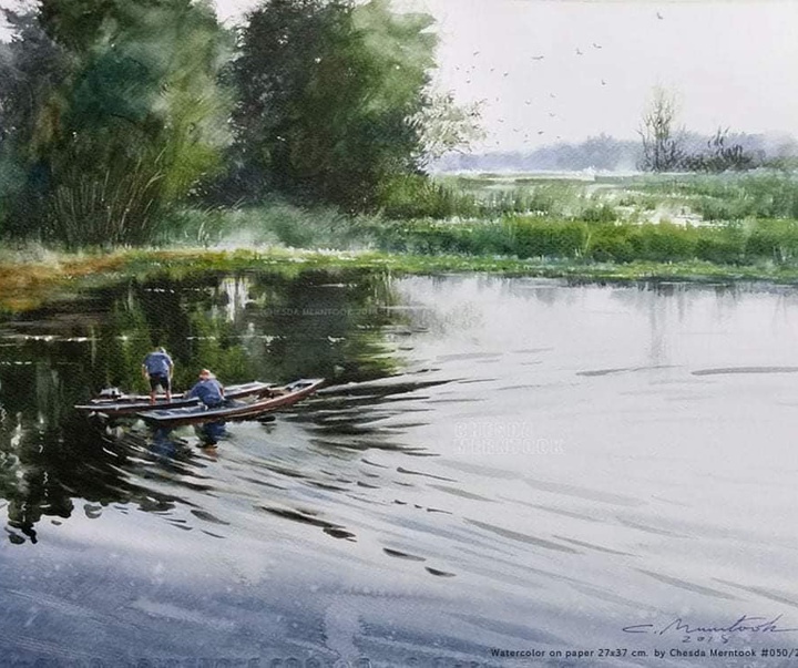 Gallery of Water color Painting by Chesda Merntook-Thailand