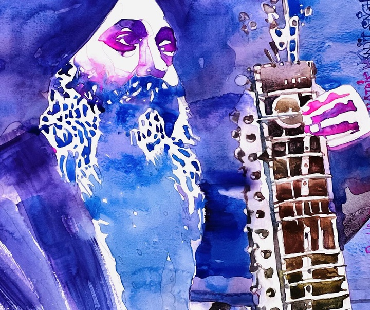 Gallery of Watercolor painting by Manjit Singh Chatrik-India