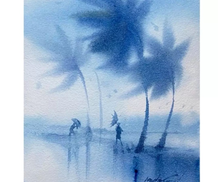 Gallery of Watercolor painting by Prakashan Puthur-India